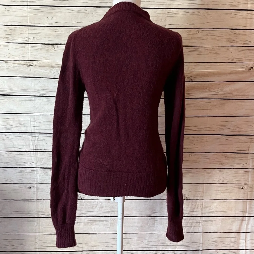 J.Crew Maroon Alpaca Blend Sweater Size Small